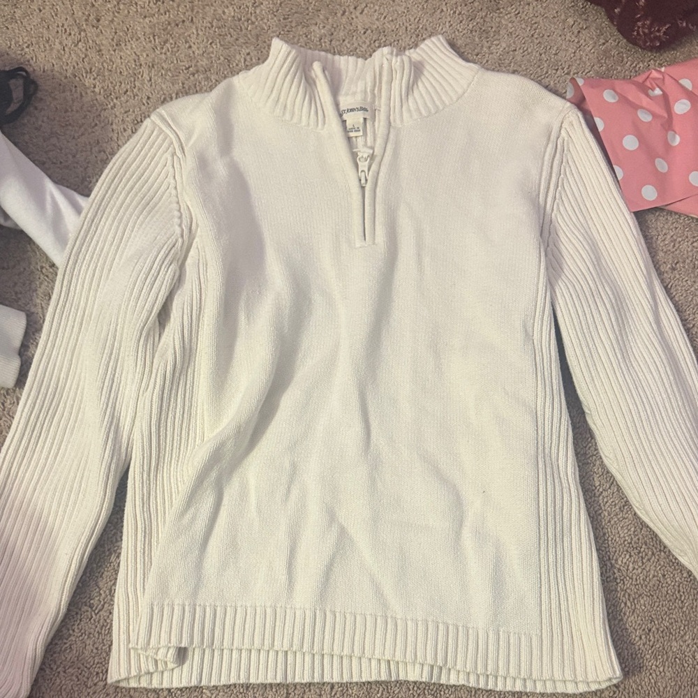 St. John’s Bay cream quarter zip